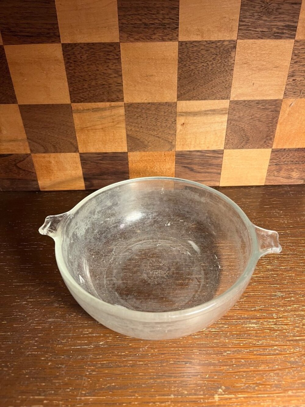 Small Vintage Pyrex Casserole Dish A1227, no lid, cloudy scratches